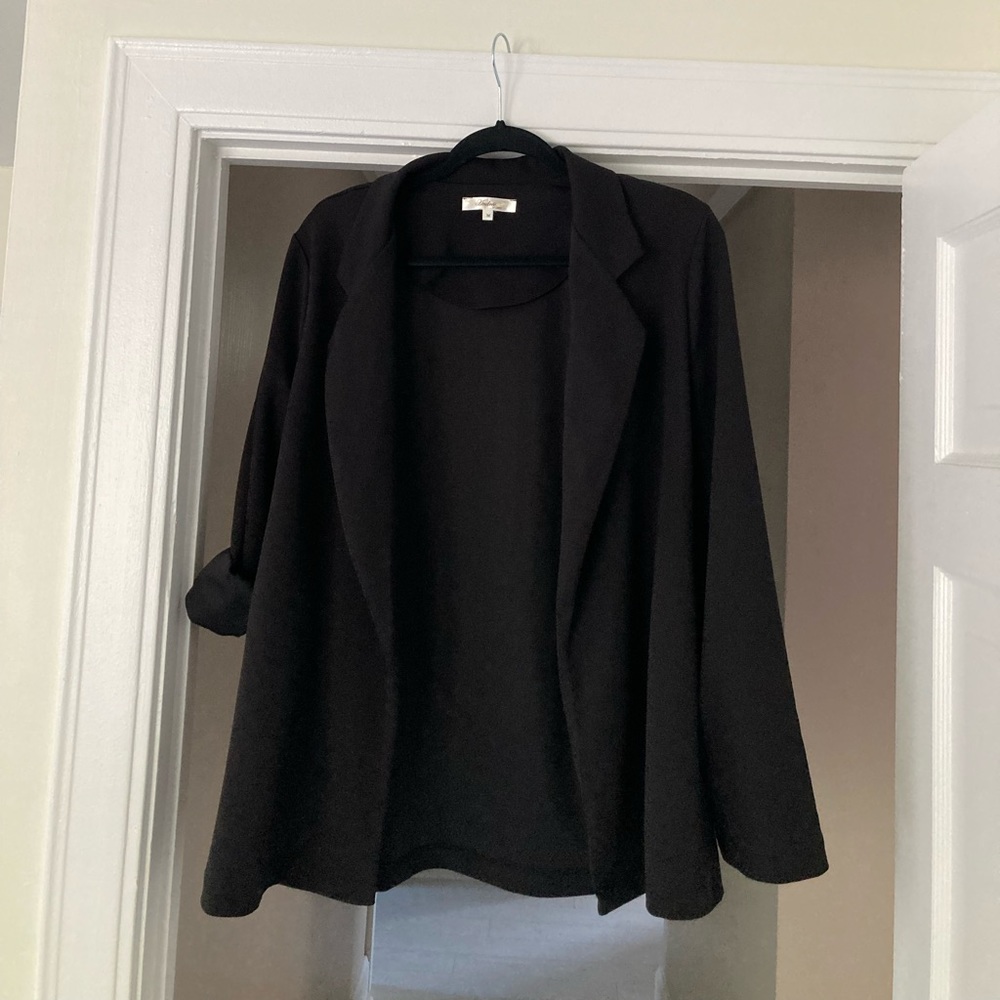 Black suit jacket